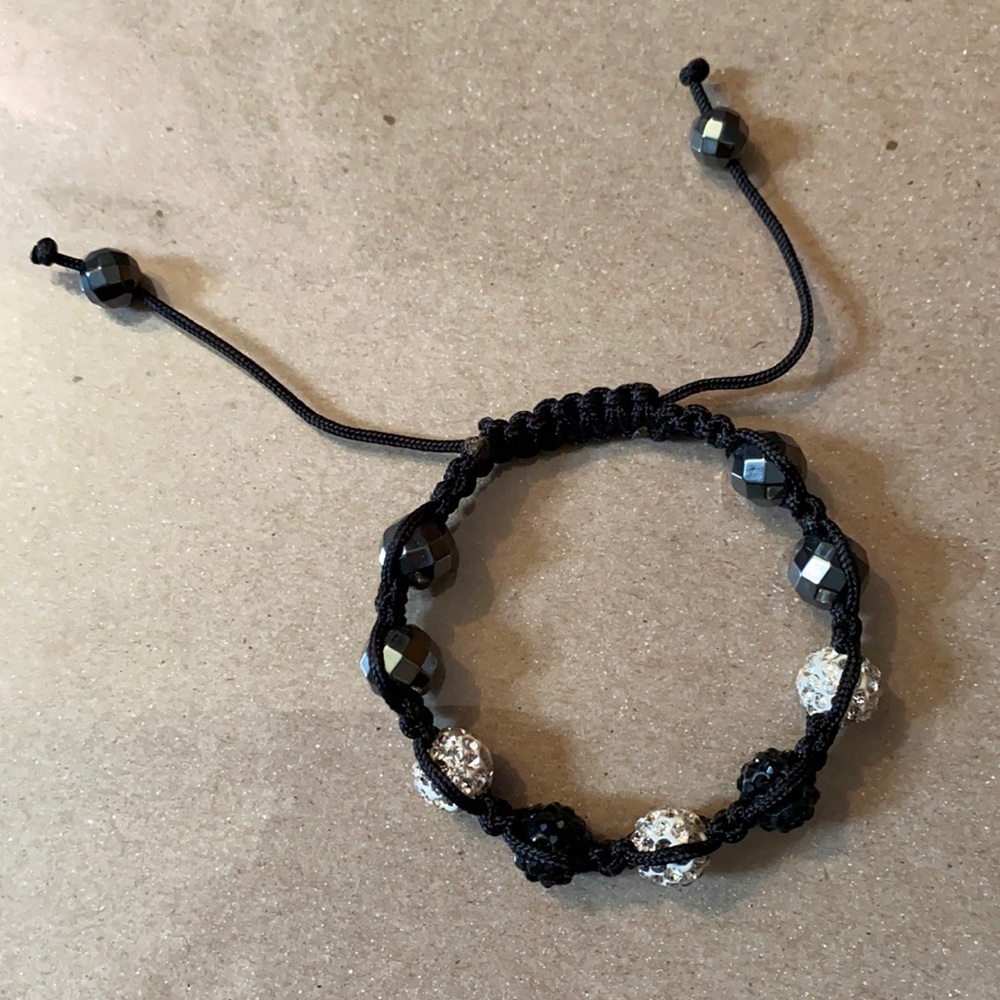 Black beaded bracelet